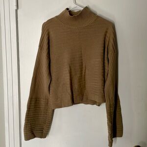 Cropped turtleneck sweater